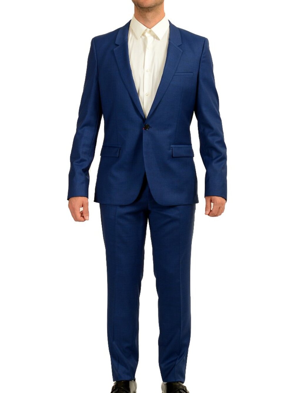Hugo Boss Men's "Arti/Hesten191E4" Extra Slim Fit 100% Wool Suit US 42R IT 52R